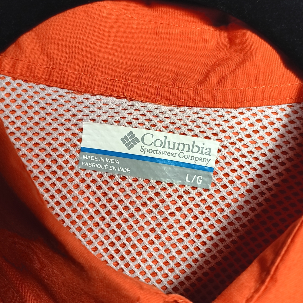 Columbia Men's Gators Orange Casual Button Down Shirt Cotton Large - Picture 3 of 9